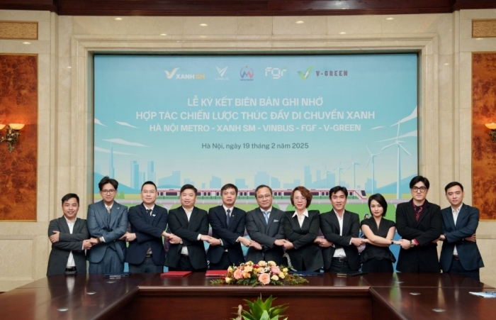 Hà Nội Metro hợp tác với Xanh SM, VinBus, FGF và V-Green phát triển mạng lưới giao thông xanh