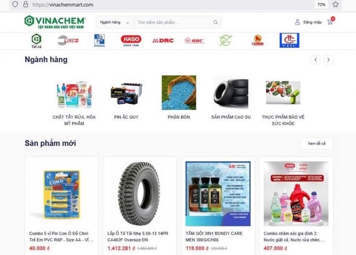 Ra mắt sàn thương mại điện tử VinachemMart