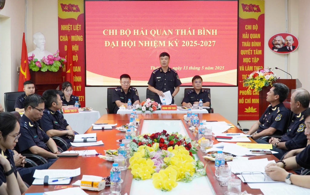 Hải quan Thái Bình tổ chức Đại hội Đảng nhiệm kỳ 2025 – 2027