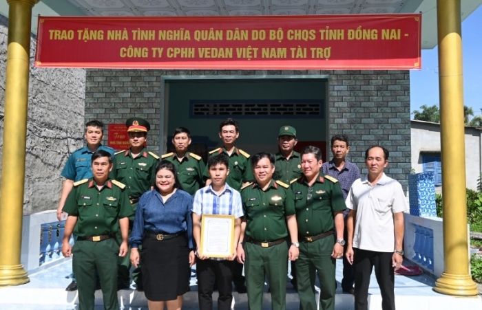 Vedan trao tặng nhà "tình nghĩa Quân-Dân"