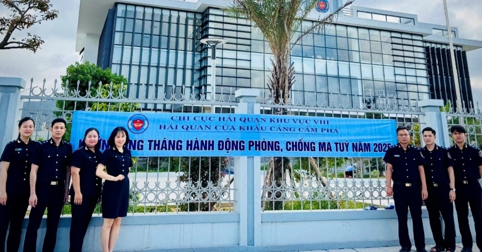 Hải quan Cẩm Phả tuyên truyền “Tháng hành động phòng, chống ma túy năm 2025”