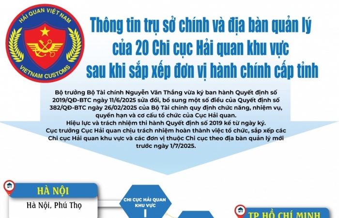 (INFOGRAPHICS): 2 sân bay Long Thành và Tân Sơn Nhất do Hải quan khu vực XV quản lý
