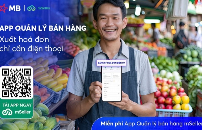 MB chính thức tặng miễn phí App quản lý bán hàng, xuất hoá đơn điện tử chỉ cần điện thoại