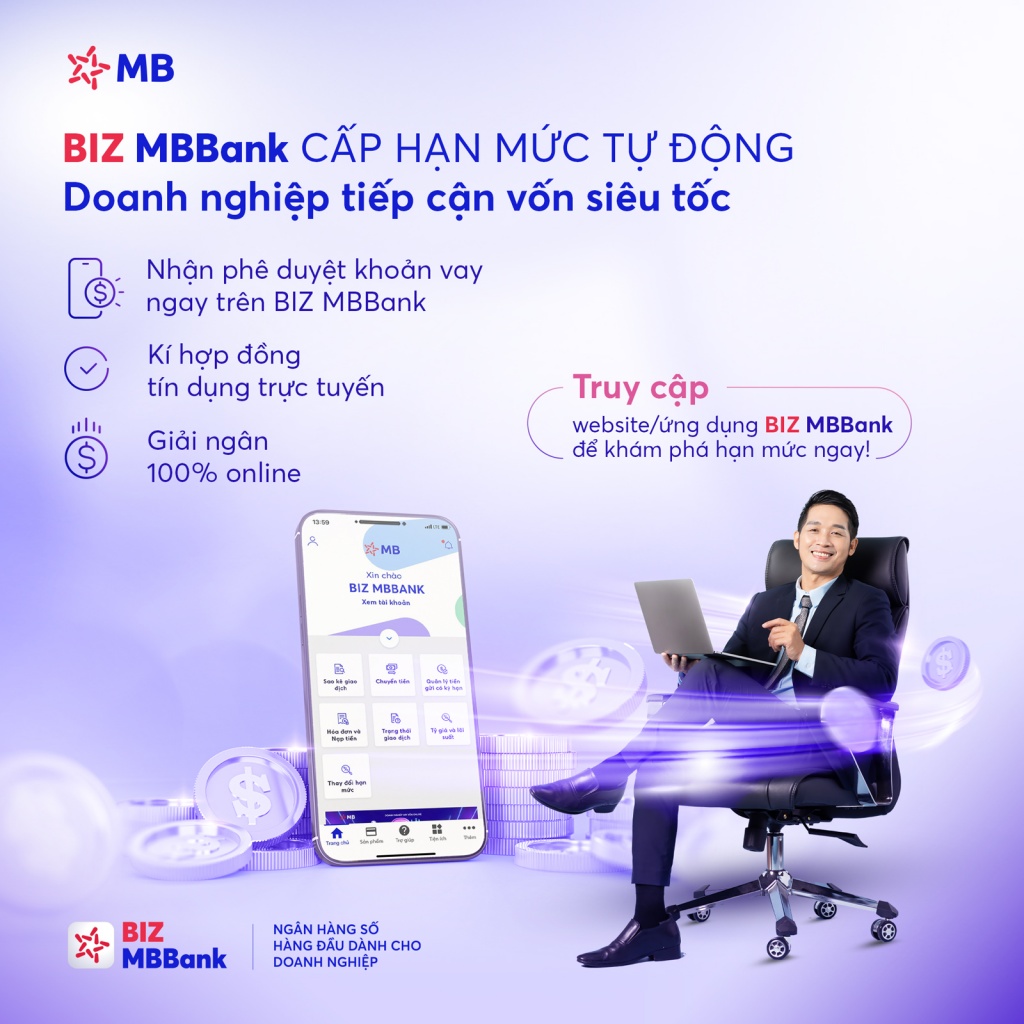 Sản phẩm vay vốn tín chấp dựa trên dữ liệu của BIZ MBBank được đánh giá 5 sao