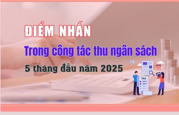 (INFOGRAPHICS): Điểm nhấn trong công tác thu ngân sách 5 tháng đầu năm