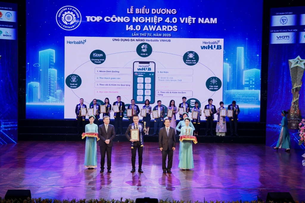 Herbalife Việt Nam đạt giải thưởng “Top Công nghiệp 4.0” lần thứ 3 liên tiếp