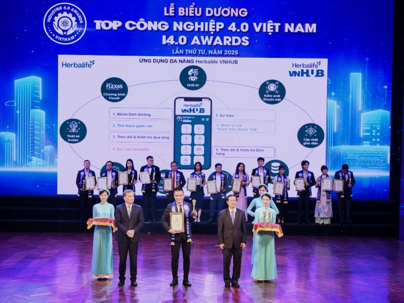 Herbalife Việt Nam đạt giải thưởng “Top Công nghiệp 4.0” lần thứ 3 liên tiếp