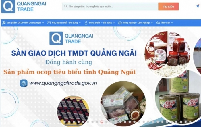Quảng Ngãi: 300/350 sản phẩm OCOP có mặt trên sàn thương mại điện tử