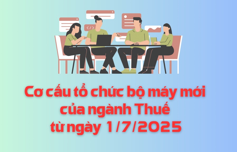 (INFORGRAPHICS) - Cơ cấu tổ chức bộ máy mới của ngành Thuế từ ngày 1/7/2025