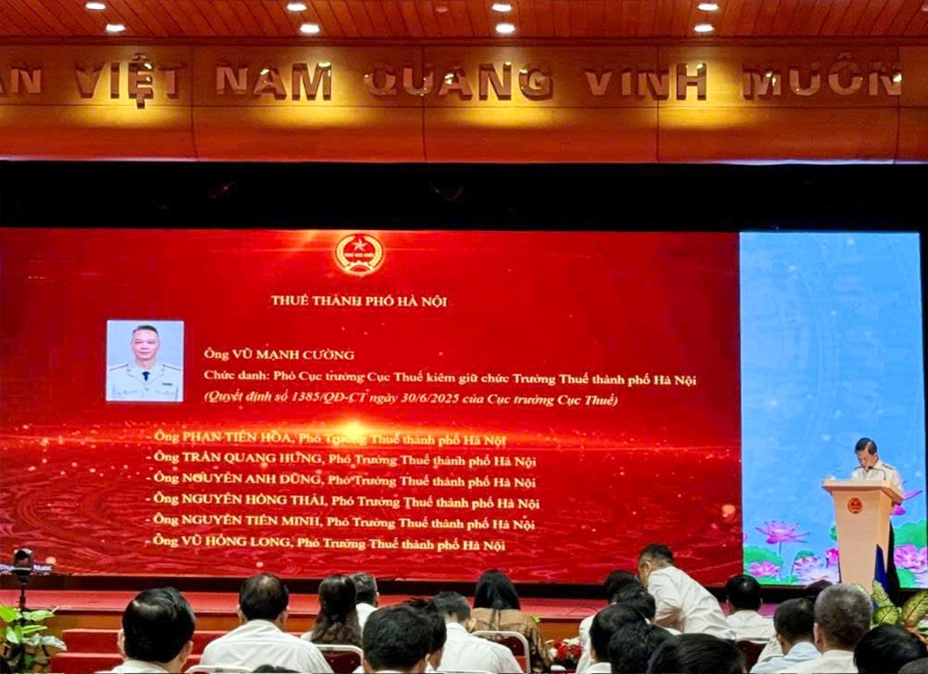 Công bố danh sách lãnh đạo 34 Thuế tỉnh, thành phố theo mô hình chính quyền mới