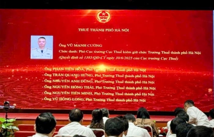 Công bố danh sách lãnh đạo 34 Thuế tỉnh, thành phố theo mô hình chính quyền mới