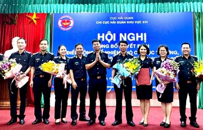 Hải quan khu vực XVI công bố quyết định bổ nhiệm lãnh đạo cấp phòng, đội