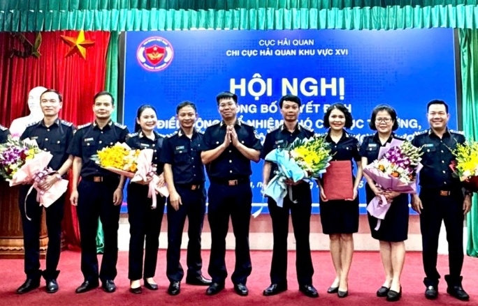 Hải quan khu vực XVI công bố quyết định bổ nhiệm lãnh đạo cấp phòng, đội