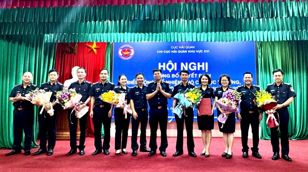 Hải quan khu vực XVI công bố quyết định bổ nhiệm lãnh đạo cấp phòng, đội