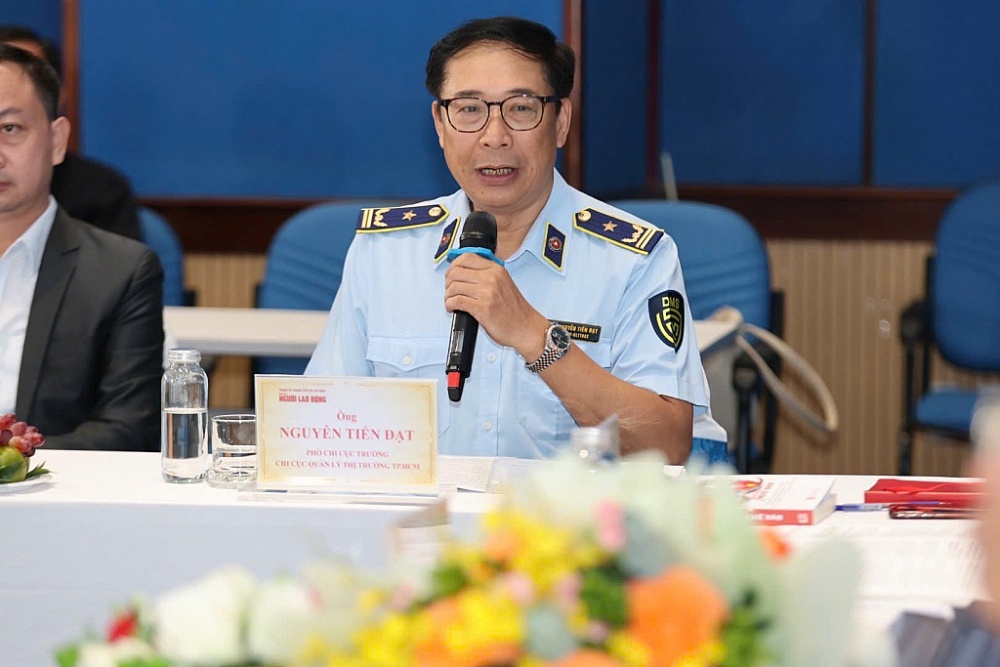 Ông Nguyễn Tiến Đạt, Phó Chi cục trưởng chi cục quản lý thị trường TP HCM