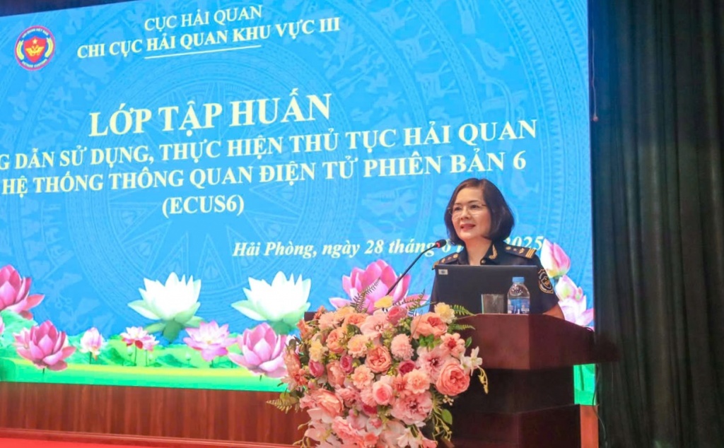 Hải quan khu vực III tập huấn hướng dẫn sử dụng hệ thống Ecus6