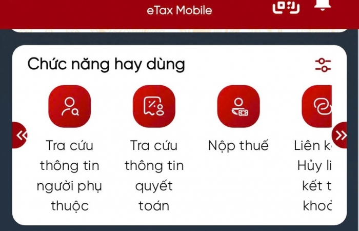 Hướng dẫn cập nhật, thay đổi thông tin đăng ký thuế qua eTax Mobile