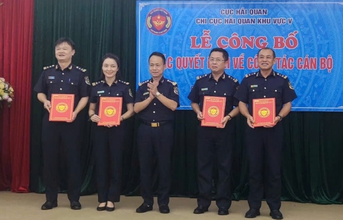 Hải quan khu vực V công bố quyết định bổ nhiệm lãnh đạo