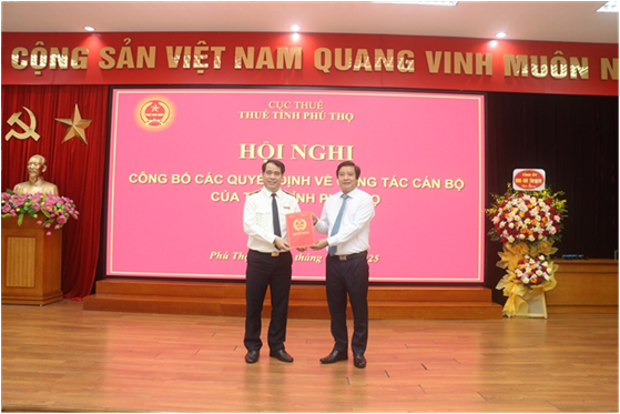 Công bố lãnh đạo chủ chốt của Thuế tỉnh Phú Thọ