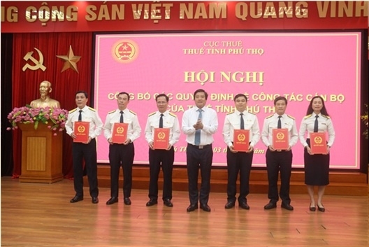 Công bố lãnh đạo chủ chốt của Thuế tỉnh Phú Thọ