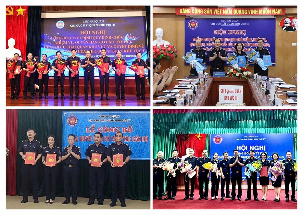Các Chi cục Hải quan khu vực kiện toàn bộ máy, nhân sự theo mô hình mới/