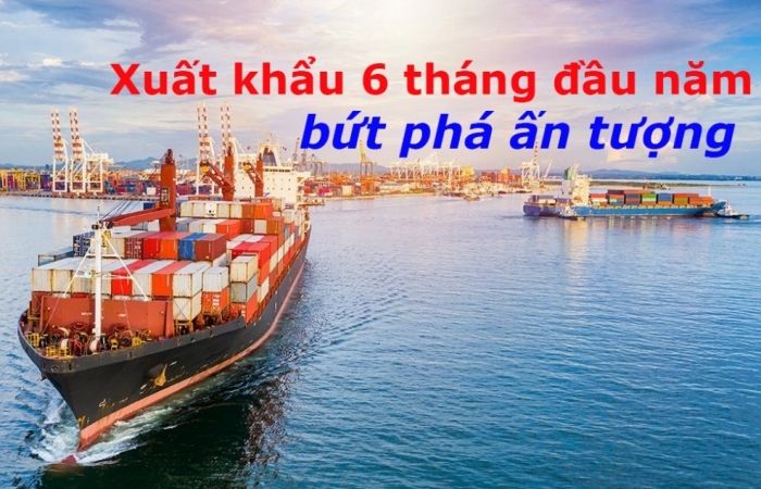 (INFOGRAPHICS): Xuất khẩu 6 tháng đầu năm 2025 bứt phá ấn tượng