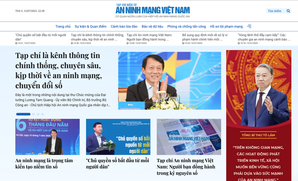 Việt Nam trong kỷ nguyên mới – An ninh mạng là trọng tâm kiến tạo niềm tin số