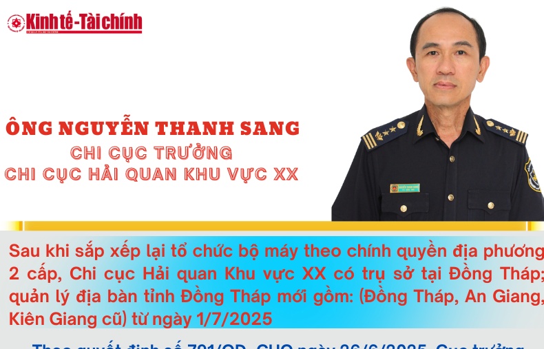 (INFOGRAPHICS): Ông Nguyễn Thanh Sang làm Chi cục trưởng Chi cục Hải quan khu vực XX