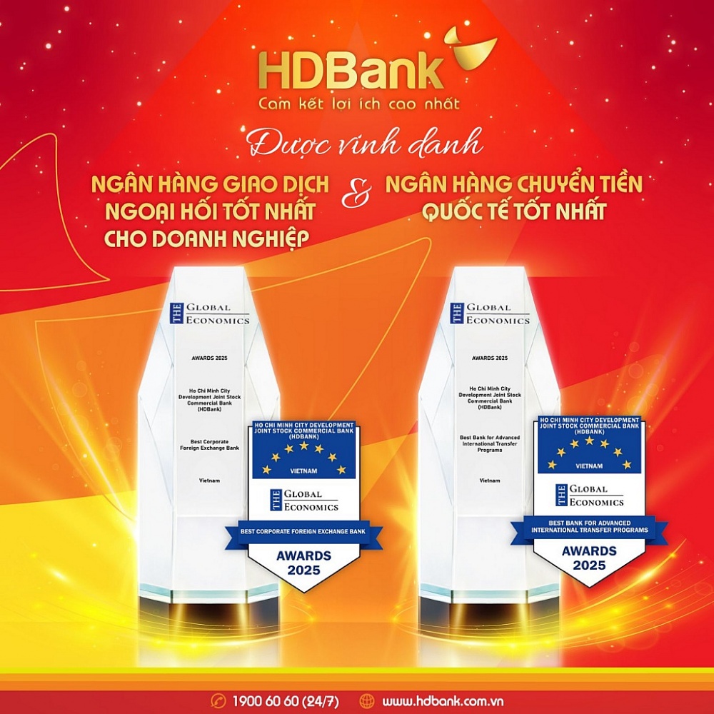 HDBank ghi dấu ấn mạnh mẽ với ba giải thưởng lớn trong nước và quốc tế