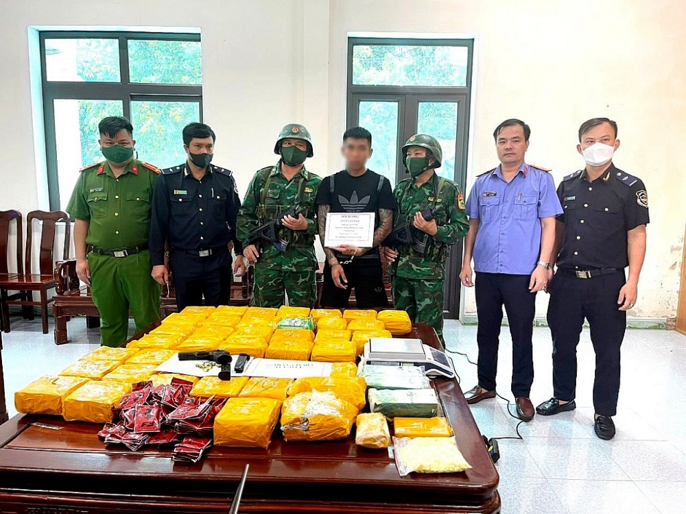 Biên phòng thu giữ 583 kg ma túy các loại