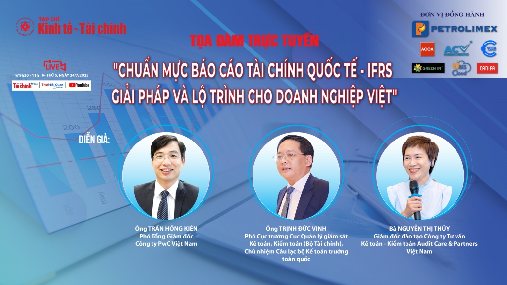 Tọa đàm trực tuyến “Chuẩn mực báo cáo tài chính quốc tế - IFSR: Giải pháp và lộ trình cho doanh nghiệp Việt”