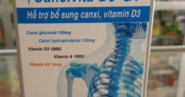 Cancivita D3-GT bị thu hồi do không đúng thành phần công bố