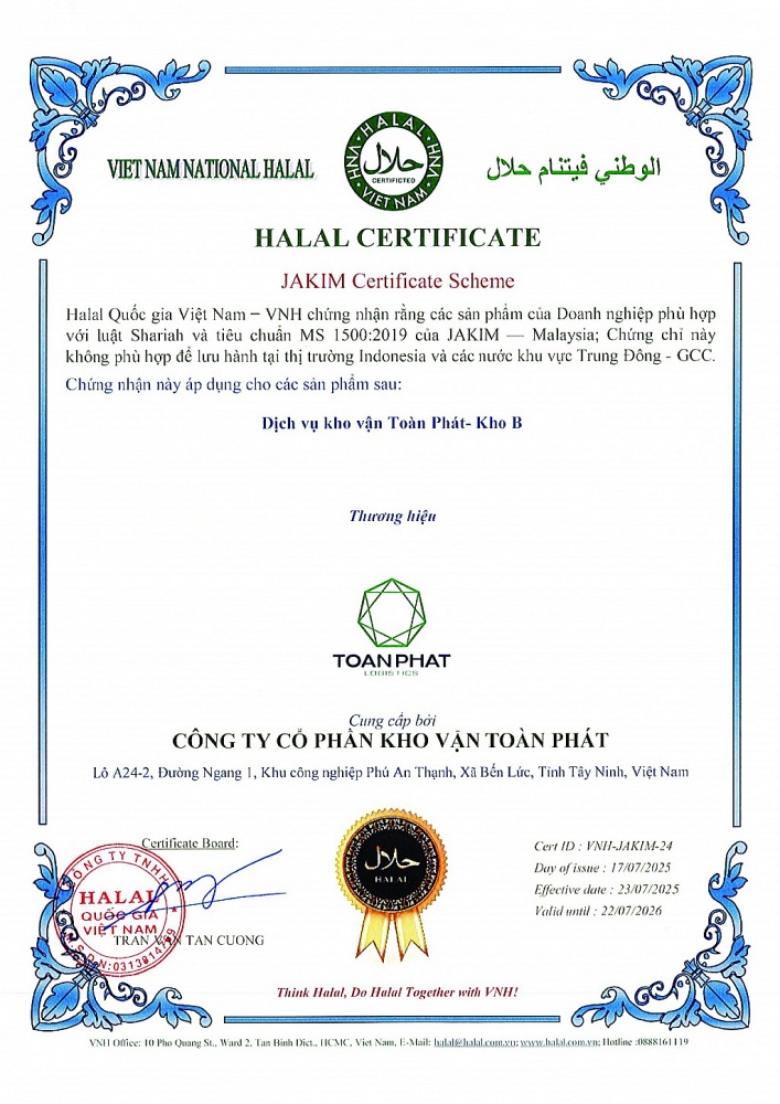 HALAL LOGISTICS – Nền tảng chuỗi giá trị đưa hàng Việt vào thị trường Hồi giáo