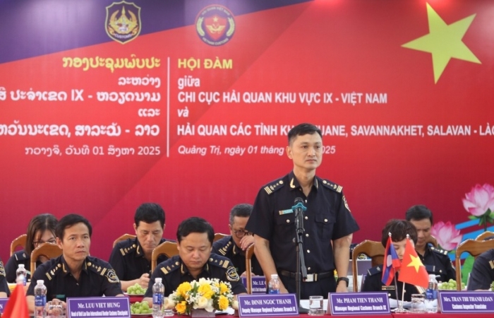Hải quan khu vực IX và Hải quan Khăm Muộn ký kết biên bản hợp tác