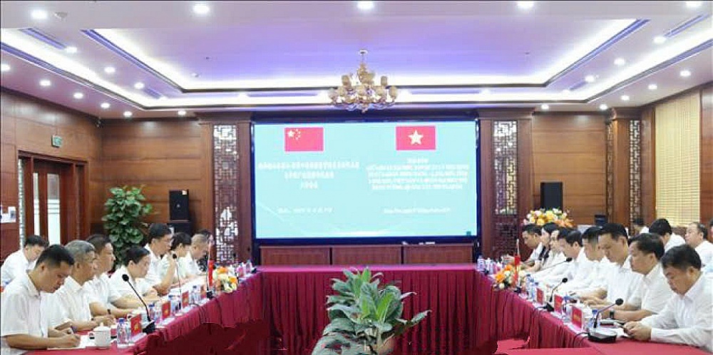 Quang cảnh hội đàm.