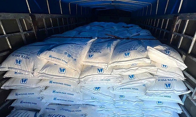 Tang vật hơn 35 tấn đường.
