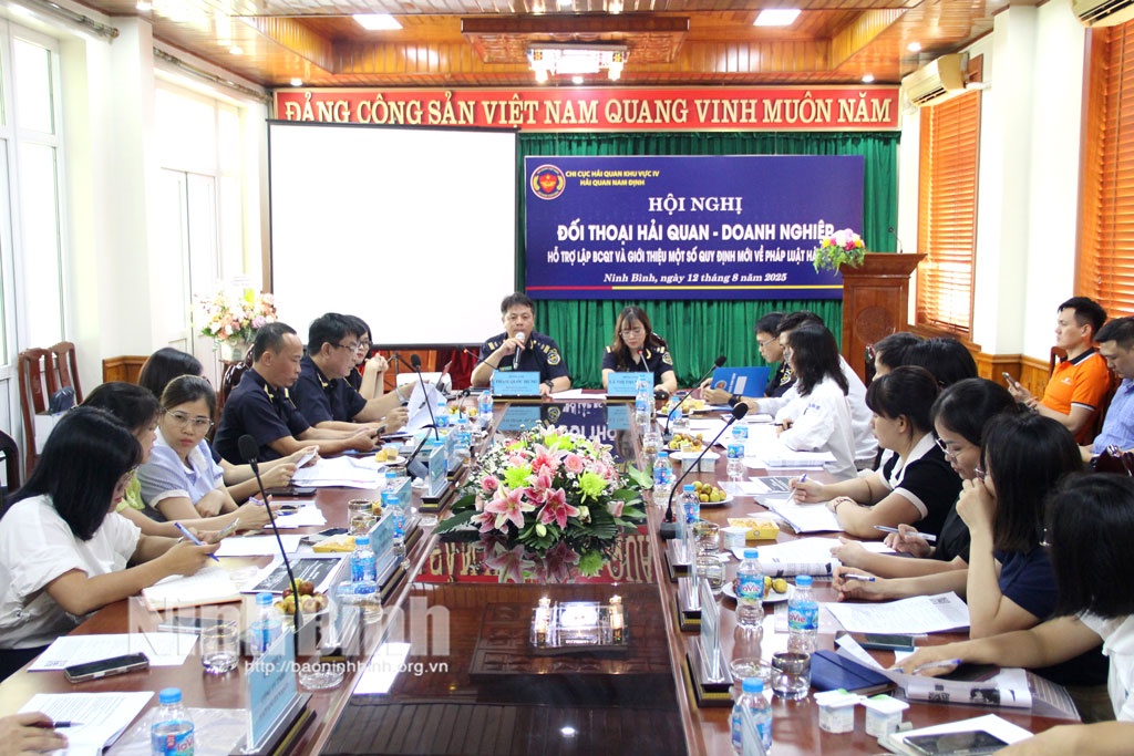 Hải quan Nam Định đối thoại doanh nghiệp năm 2025