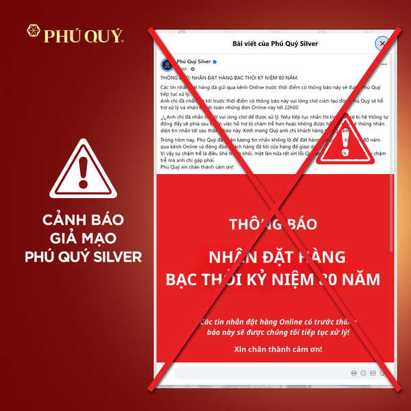 Cảnh báo trang mạng lừa đảo khách hàng mua sản phẩm bạc thỏi kỷ niệm 80 năm Quốc khánh