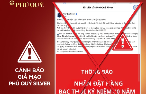 Cảnh báo trang mạng lừa đảo khách hàng mua sản phẩm bạc thỏi kỷ niệm 80 năm Quốc khánh