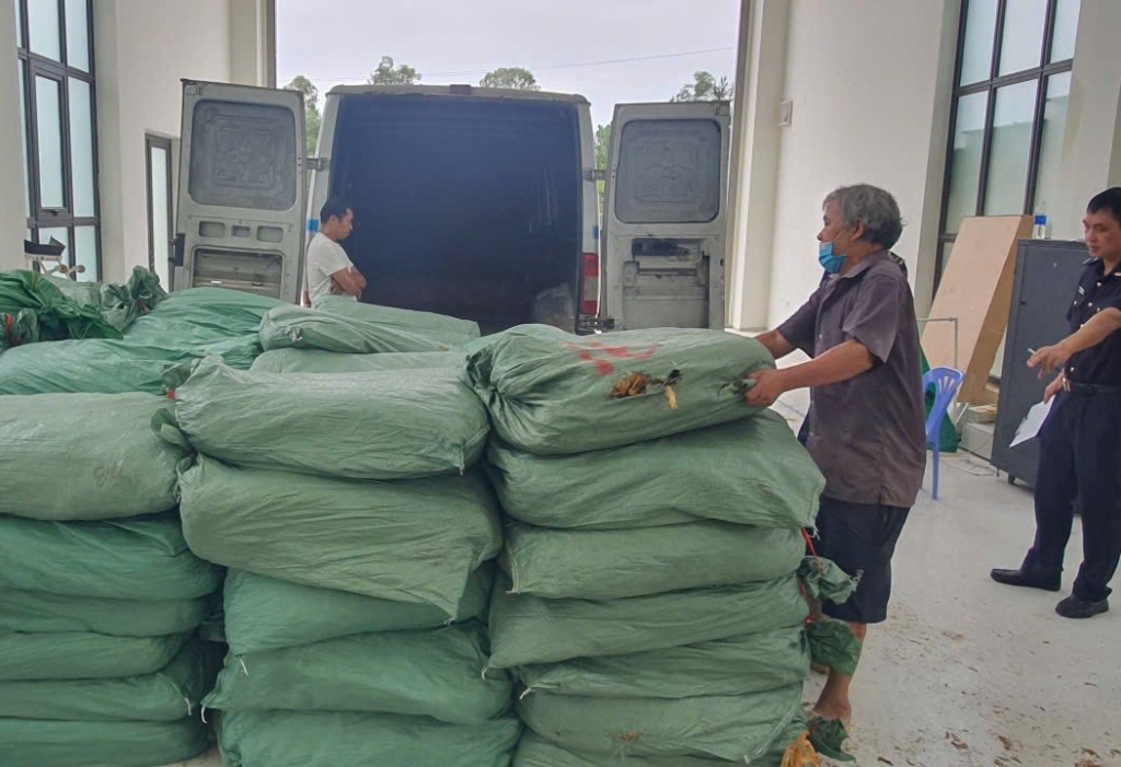 Hải quan khu vực XVI bắt vụ vận chuyển trái phép hơn 2 tấn lá thuốc lá ở Cao Bằng
