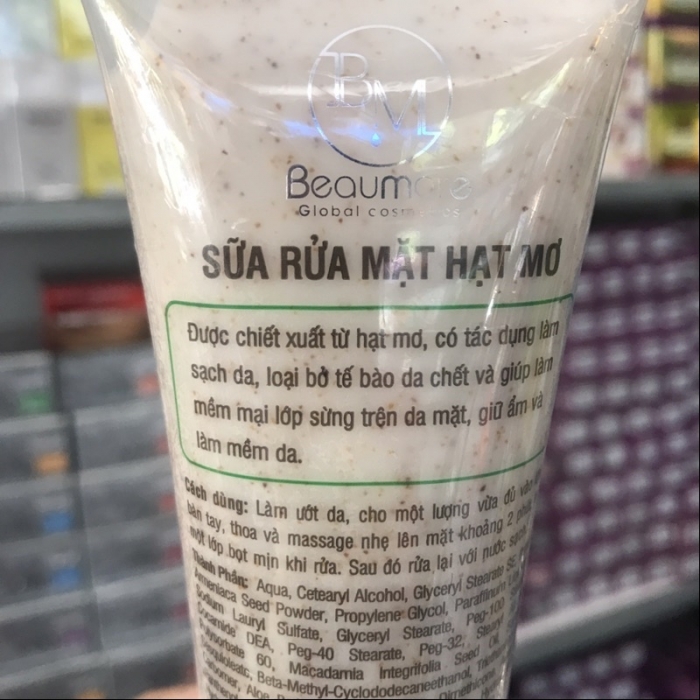 Đình chỉ lưu hành, thu hồi trên toàn quốc sữa rửa mặt hạt mơ Episode BM Beaumore