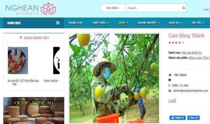 Thương mại điện tử: Kênh tiêu thụ mới của nông sản Nghệ An