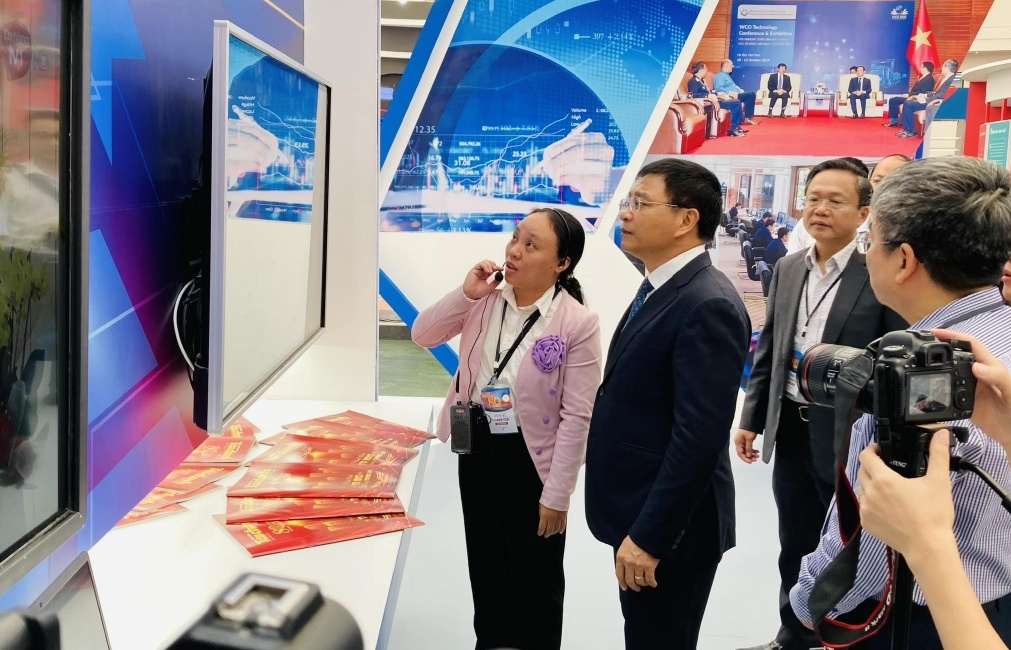 Không gian trải nghiệm của Cục Hải quan tại Triển lãm 80 năm ngành Tài chính Việt Nam