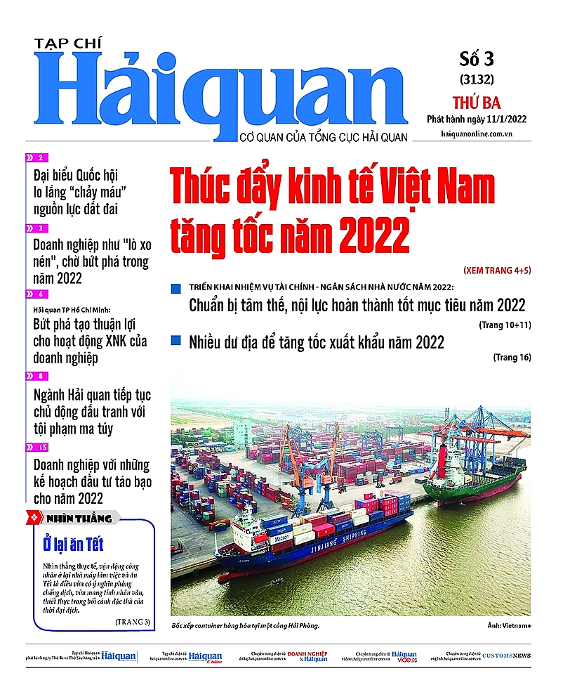 Những tin, bài hấp dẫn trên Tạp chí Hải quan số 3 phát hành ngày 11/1/2022