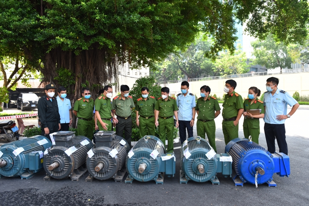 Ma túy cất giấu, ngụy trang trong mô tơ điện được lực lượng Hải quan, Công an phối hợp bắt giữ tháng 5/2021 (Chuyên án HK668). 	Ảnh: C04 cung cấp.