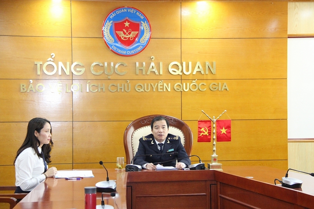 Lãnh đạo Cục Điều tra chống buôn lậu tham gia Hội nghị tổng kết giai đoạn 2 của Chiến dịch tại điểm cầu ở trụ sở Hải quan Việt Nam