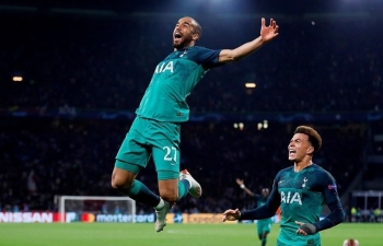 Ajax 2-3 Tottenham (chung cuộc 3-3): Moura lập hat-trick, Spurs ngược dòng vào chung kết