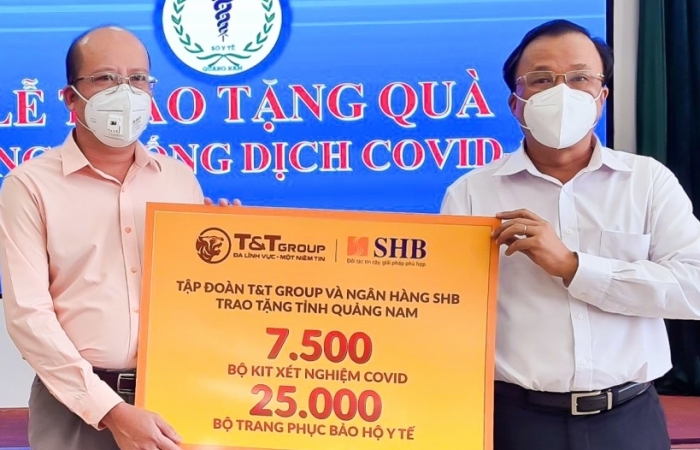 ​​​​​​​SHB và T&T Group tiếp tục ủng hộ hàng ngàn kit xét nghiệm Quảng Nam