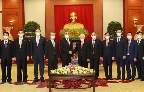Tổng Bí thư Nguyễn Phú Trọng tiếp Bộ trưởng Bộ Ngoại giao Trung Quốc