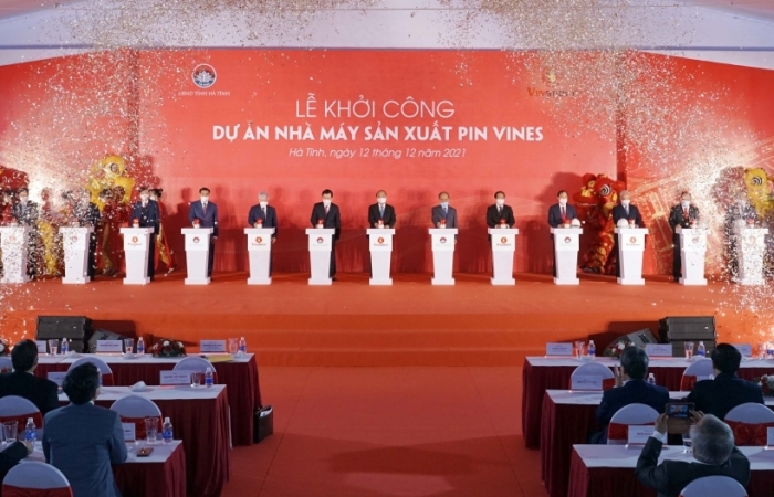 Vingroup khởi công Nhà máy Sản xuất Pin VinES tại Hà Tĩnh